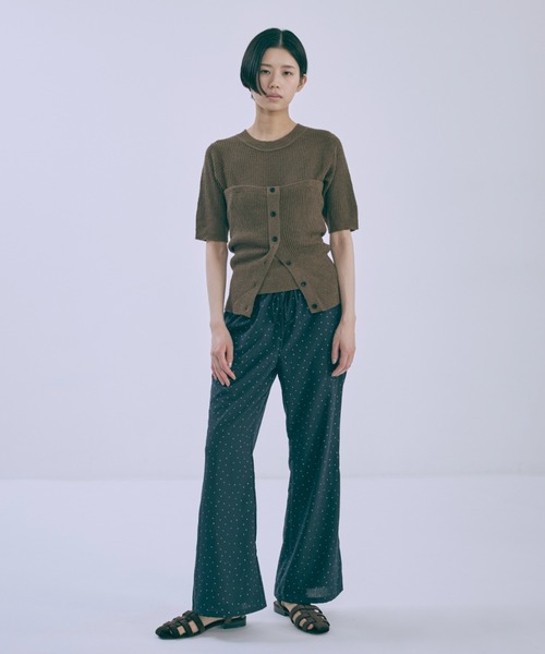 EN NEUME（エンノイム）の「【Set Up】Dot flared pants（その他パンツ・レディース・ネイビー/ブラック・FREE）」の14枚目の写真
