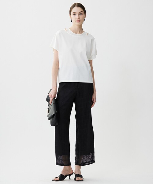 ICB（アイシービー）の「ライクレイヤードTEE（Tシャツ/カットソー・レディース・アイボリー系/ブラック系・LARGE/X-LARGE）」の5枚目の写真