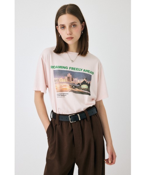 MOUSSY(マウジー)の「1976 NOSTALGIC PHOTO Tシャツ(Tシャツ/カットソー・レディース・ブラック/ライトピンク/ホワイト・FREE)」の9枚目の写真
