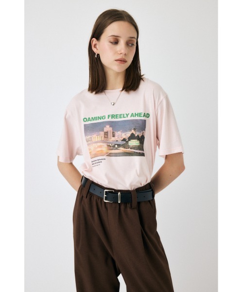 MOUSSY(マウジー)の「1976 NOSTALGIC PHOTO Tシャツ(Tシャツ/カットソー・レディース・ブラック/ライトピンク/ホワイト・FREE)」の10枚目の写真