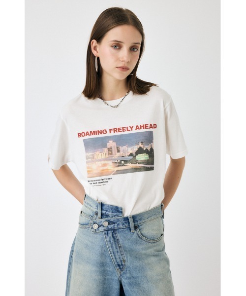 MOUSSY(マウジー)の「1976 NOSTALGIC PHOTO Tシャツ(Tシャツ/カットソー・レディース・ブラック/ライトピンク/ホワイト・FREE)」の14枚目の写真