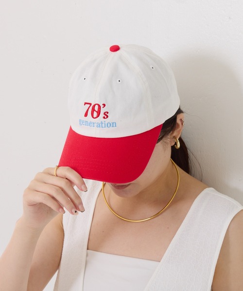 PAPILLONNER(パピヨネ)の「【OT】70'sキャップ(キャップ・レディース・ブラウン/レッド・FREE)」の10枚目の写真