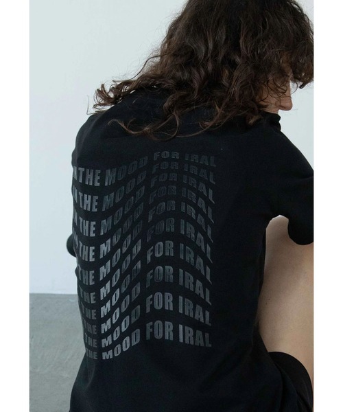 IRAL(アイラル)の「【UNISEX ITEM】GRADATION BACK PRINT T-SHIRTS(Tシャツ/カットソー・レディース・ホワイト/ブラック・FREE)」の2枚目の写真