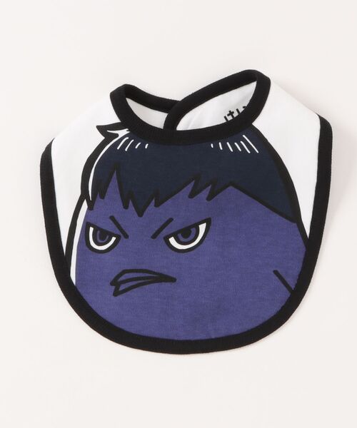 BABYDOLL(ベビードール)の「ハイキュー!!どっちもアニマルスタイ 0262(スタイ/よだれかけ・キッズ・チャコールグレー/ネイビー/サンドベージュ・ONE SIZE)」の7枚目の写真