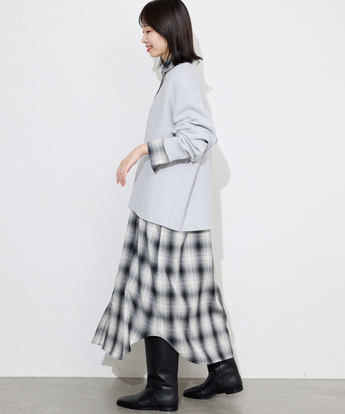 セール】スムースオーバーVネックニット（ニット/セーター）｜SLOBE