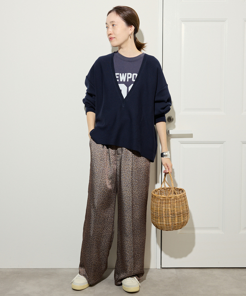 スムースオーバーVネックニット（ニット/セーター）｜SLOBE IENA