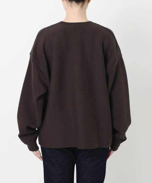 セール】スムースオーバーVネックニット（ニット/セーター）｜SLOBE