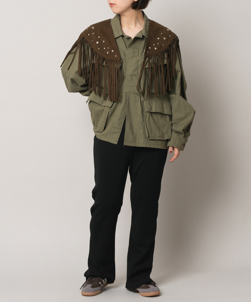 Bonum(ボナム)の「SUEDE-LIKE FRINGE VEST(その他アウター・レディース・ブラウン・FREE)」の7枚目の写真