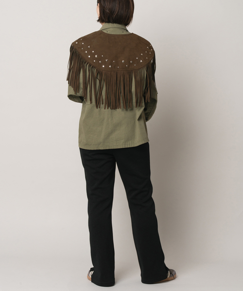 Bonum(ボナム)の「SUEDE-LIKE FRINGE VEST(その他アウター・レディース・ブラウン・FREE)」の8枚目の写真