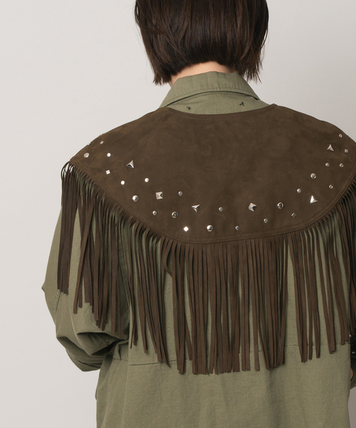 Bonum(ボナム)の「SUEDE-LIKE FRINGE VEST(その他アウター・レディース・ブラウン・FREE)」の11枚目の写真