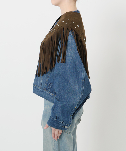 Bonum(ボナム)の「SUEDE-LIKE FRINGE VEST(その他アウター・レディース・ブラウン・FREE)」の18枚目の写真