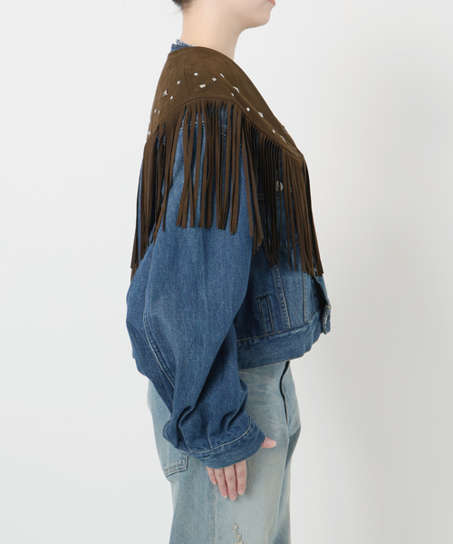 Bonum(ボナム)の「SUEDE-LIKE FRINGE VEST(その他アウター・レディース・ブラウン・FREE)」の19枚目の写真