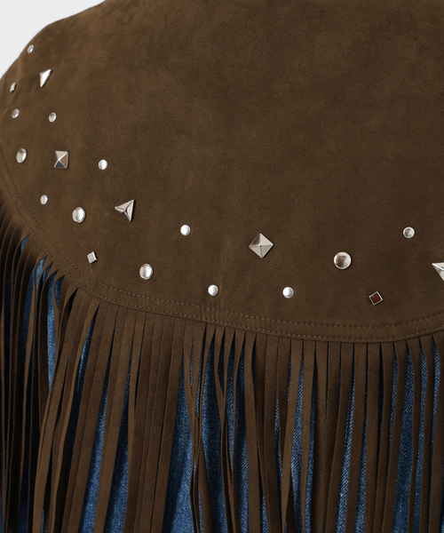 Bonum(ボナム)の「SUEDE-LIKE FRINGE VEST(その他アウター・レディース・ブラウン・FREE)」の21枚目の写真