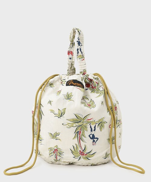TAKEO KIKUCHI（タケオキクチ）の「【NAPRON】SUMMER PATTERN PATIENTS BAG（トートバッグ・メンズ・アイボリー系/ネイビー系/グリーン系その他2・00）」の3枚目の写真