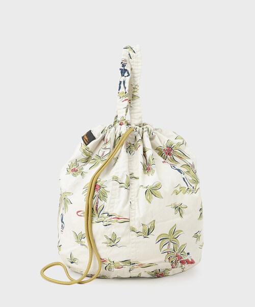 TAKEO KIKUCHI（タケオキクチ）の「【NAPRON】SUMMER PATTERN PATIENTS BAG（トートバッグ・メンズ・アイボリー系/ネイビー系/グリーン系その他2・00）」の5枚目の写真