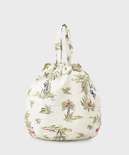 TAKEO KIKUCHI（タケオキクチ）の「【NAPRON】SUMMER PATTERN PATIENTS BAG（トートバッグ・メンズ・アイボリー系/ネイビー系/グリーン系その他2・00）」の6枚目の写真