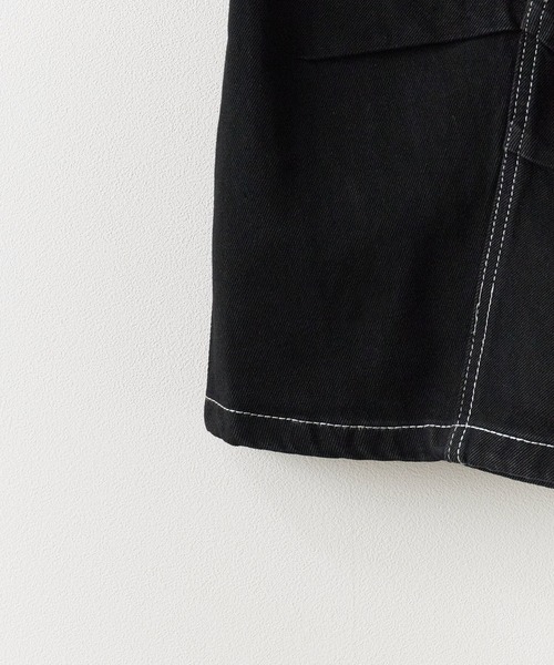Theater code(シアターコード)の「【26SS再入荷】White Stitching Half Cargo Denim Pants/ホワイトステッチ ハーフカーゴデニムパンツメンズ メンズ 夏物 夏服(デニムパンツ・メンズ・ブラック/ライトブルー・L/M)」の7枚目の写真