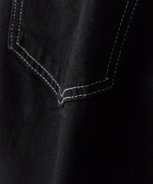 Theater code(シアターコード)の「【26SS再入荷】White Stitching Half Cargo Denim Pants/ホワイトステッチ ハーフカーゴデニムパンツメンズ メンズ 夏物 夏服(デニムパンツ・メンズ・ブラック/ライトブルー・L/M)」の9枚目の写真