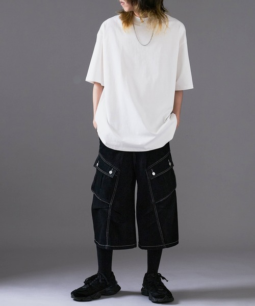 パンツ Denim half pants アウトレットSALE74%OFF/返品不可】楽デニム ハイウエスト