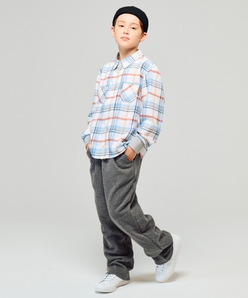 KRIFF MAYER Kid's Collection（クリフメイヤーキッズコレクション）の「裏シャギーゆるパンツ（スウェットパンツ・キッズ・チャコール/ダークブルー/グレー/ブラック/カーキ・140/130/170/160/150/120）」の10枚目の写真