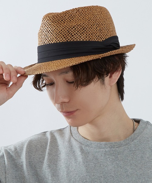 improves（インプローブス）の「ストローハット（ハット・メンズ・アイボリー/ブラック/ベージュ/キャメル/ホワイト/ブラウン・FREE）」の6枚目の写真