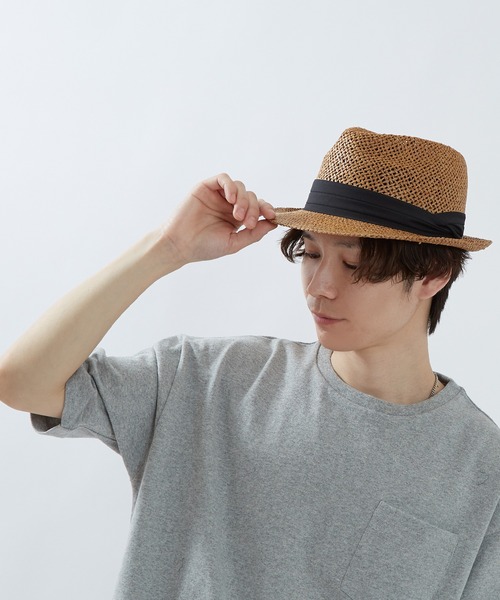 improves（インプローブス）の「ストローハット（ハット・メンズ・アイボリー/ブラック/ベージュ/キャメル/ホワイト/ブラウン・FREE）」の12枚目の写真