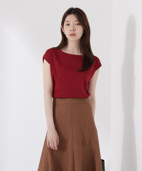 PROPORTION BODY DRESSING（プロポーションボディドレッシング）の「前後２ＷＡＹリボンニット / 1215270705（ニット/セーター・レディース・ホワイト系その他/ブラック/ボルドー・FREE）」の3枚目の写真