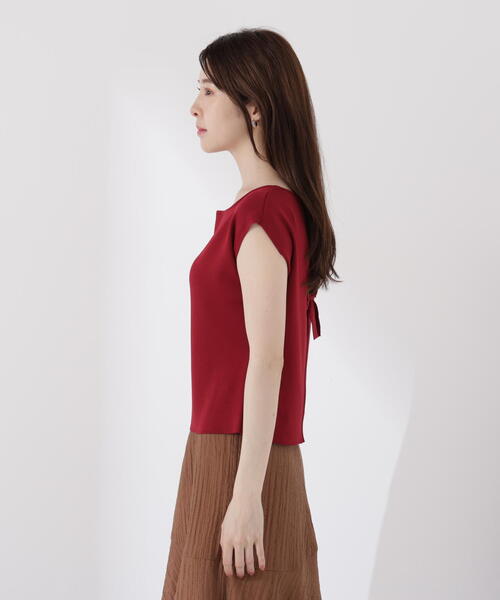 PROPORTION BODY DRESSING（プロポーションボディドレッシング）の「前後２ＷＡＹリボンニット / 1215270705（ニット/セーター・レディース・ホワイト系その他/ブラック/ボルドー・FREE）」の18枚目の写真