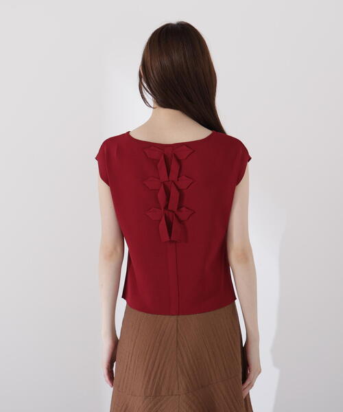 PROPORTION BODY DRESSING（プロポーションボディドレッシング）の「前後２ＷＡＹリボンニット / 1215270705（ニット/セーター・レディース・ホワイト系その他/ブラック/ボルドー・FREE）」の19枚目の写真