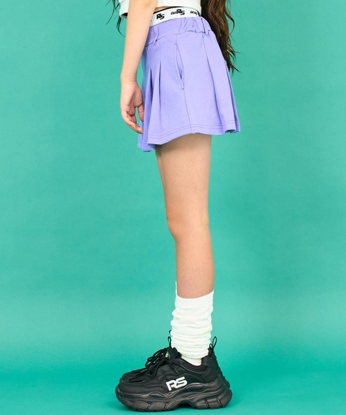 ANAP GiRL(アナップガール)の「ANAPR+S(リラスポ)スウェットプリーツスカート(スカート・キッズ・ライトグレー/ブラック/パープル・XS/S/M)」の11枚目の写真