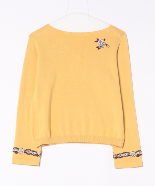 KEITA MARUYAMA（ケイタマルヤマ）の「Flower Stripe Embroidery PO（Tシャツ/カットソー・レディース・イエロー・SMALL）」の3枚目の写真