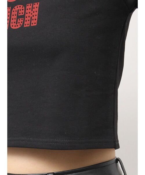 GYDA（ジェイダ）の「STUPID RICH STONEショートTシャツ（Tシャツ/カットソー・レディース・パープル/オフホワイト/ブラック・FREE）」の13枚目の写真