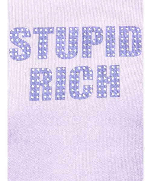GYDA（ジェイダ）の「STUPID RICH STONEショートTシャツ（Tシャツ/カットソー・レディース・パープル/オフホワイト/ブラック・FREE）」の17枚目の写真