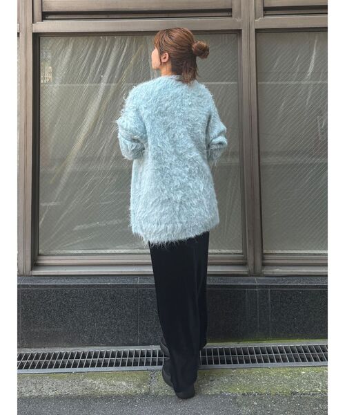 Ungrid(アングリッド)の「【WEB限定】カラールーズニットカーデ(カーディガン/ボレロ・レディース・レッド/ライトグレー/オフホワイト/ブルー/イエロー・FREE)」の21枚目の写真