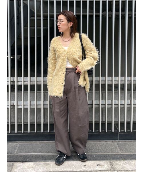 Ungrid(アングリッド)の「【WEB限定】カラールーズニットカーデ(カーディガン/ボレロ・レディース・レッド/ライトグレー/オフホワイト/ブルー/イエロー・FREE)」の19枚目の写真