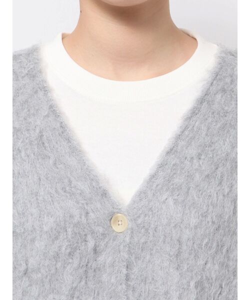 Ungrid(アングリッド)の「【WEB限定】カラールーズニットカーデ(カーディガン/ボレロ・レディース・レッド/ライトグレー/オフホワイト/ブルー/イエロー・FREE)」の15枚目の写真