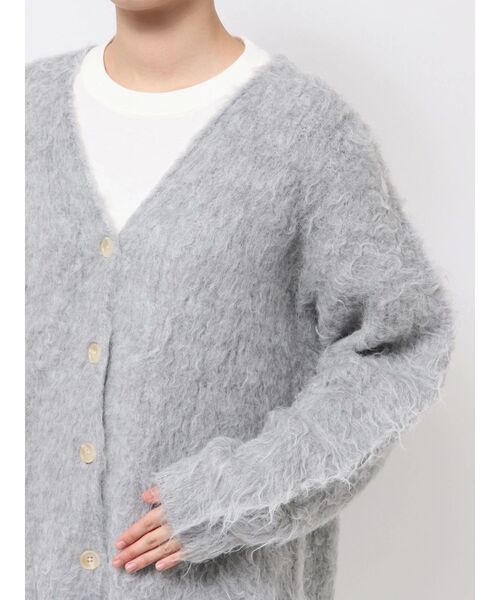 Ungrid(アングリッド)の「【WEB限定】カラールーズニットカーデ(カーディガン/ボレロ・レディース・レッド/ライトグレー/オフホワイト/ブルー/イエロー・FREE)」の14枚目の写真