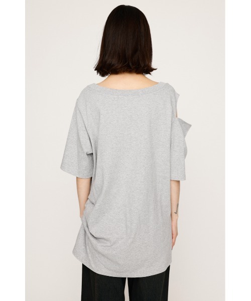 NOTHINGEVERYTHING plage シャーリングカットソー ホワイト フロントリボンシャーリングトップス (OFF WHITE) – KaLae