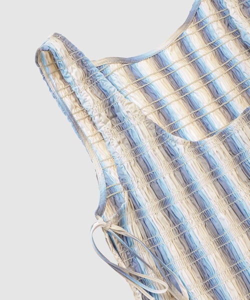 Ombre Stripe Smock Tie String Top（その他トップス）｜GANNI（ガニー