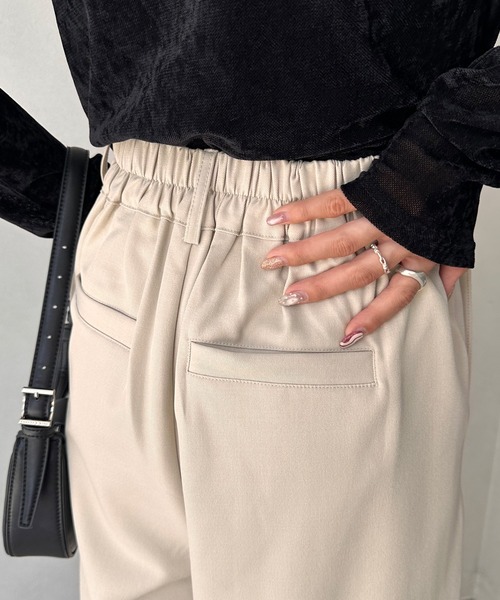 NOGLE(ノグル)の「【NOGLE/ノグル】センタータックスラックス(スラックス・レディース・グレー/アイボリー/ブラウン/ブラック・S/M)」の7枚目の写真