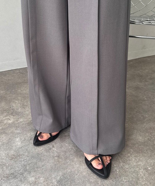 NOGLE(ノグル)の「【NOGLE/ノグル】センタータックスラックス(スラックス・レディース・グレー/アイボリー/ブラウン/ブラック・S/M)」の20枚目の写真