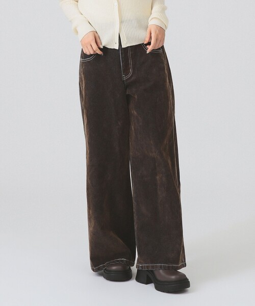 フロッキー デニム ワイド パンツ（その他パンツ）｜Ray BEAMS（レイ