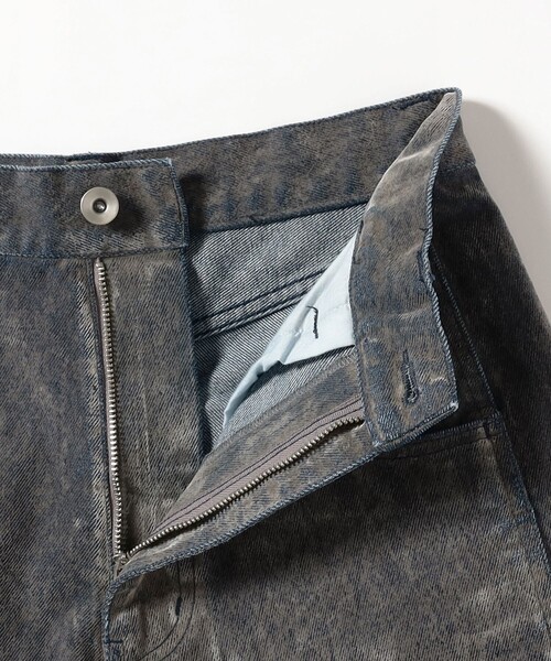 Ray BEAMS(レイビームス)の「フロッキー デニム ワイド パンツ(その他パンツ・レディース・シルバー/ダークブラウン・0/1)」の5枚目の写真