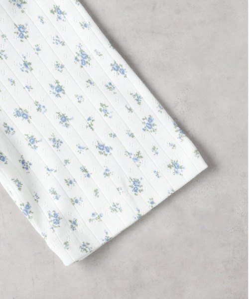 Right-on(ライトオン)の「HONEYSUCKLE ROSE(ハニーサックルローズ)【レディース】小花柄プリントTシャツ(Tシャツ/カットソー・レディース・ブルー・S/M/L)」の6枚目の写真