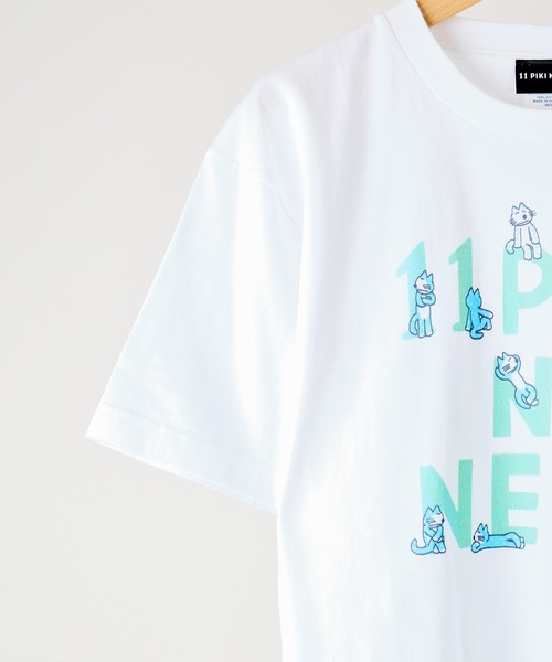 salle de bal(サルデバル)の「【11ぴきのねこ】ロゴTシャツ WNI(Tシャツ/カットソー・レディース・グレー/ホワイト・FREE)」の5枚目の写真
