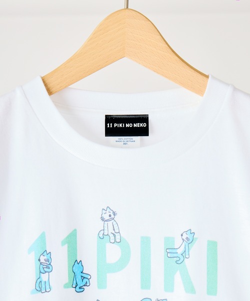 salle de bal(サルデバル)の「【11ぴきのねこ】ロゴTシャツ WNI(Tシャツ/カットソー・レディース・グレー/ホワイト・FREE)」の6枚目の写真