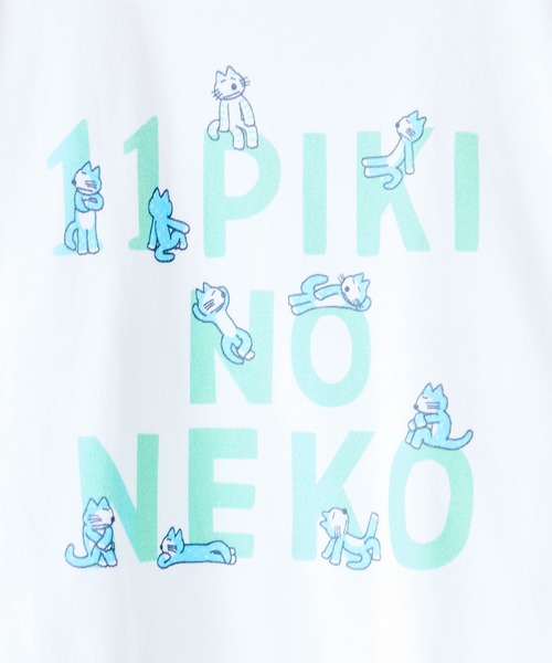 salle de bal(サルデバル)の「【11ぴきのねこ】ロゴTシャツ WNI(Tシャツ/カットソー・レディース・グレー/ホワイト・FREE)」の7枚目の写真