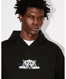 'KENZO Happy Tiger' エンブロイド コットン フ―ディー