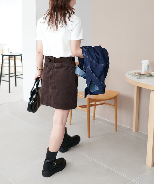 Dior コーデュロイ　ミニスカート DIOR | フレアミニスカート マクロカナージュ テクニカル コットン ニット