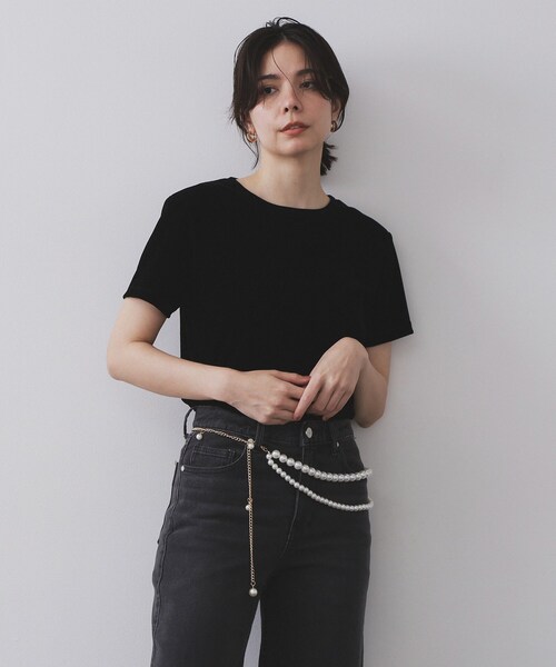 OPAQUE.CLIP(オペークドットクリップ)の「【マルチWAY】ネックレスにもなるパール調チェーンベルト(ベルト・レディース・シルバー/ゴールド・00)」の10枚目の写真